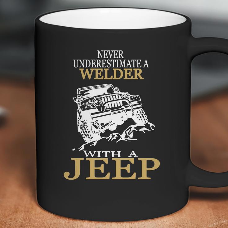 [154] Welder With A Jeep Tshirt Coffee Mug